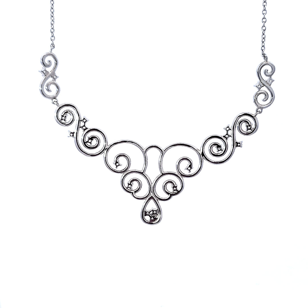 S/Silver (W/ Stones) Necklace