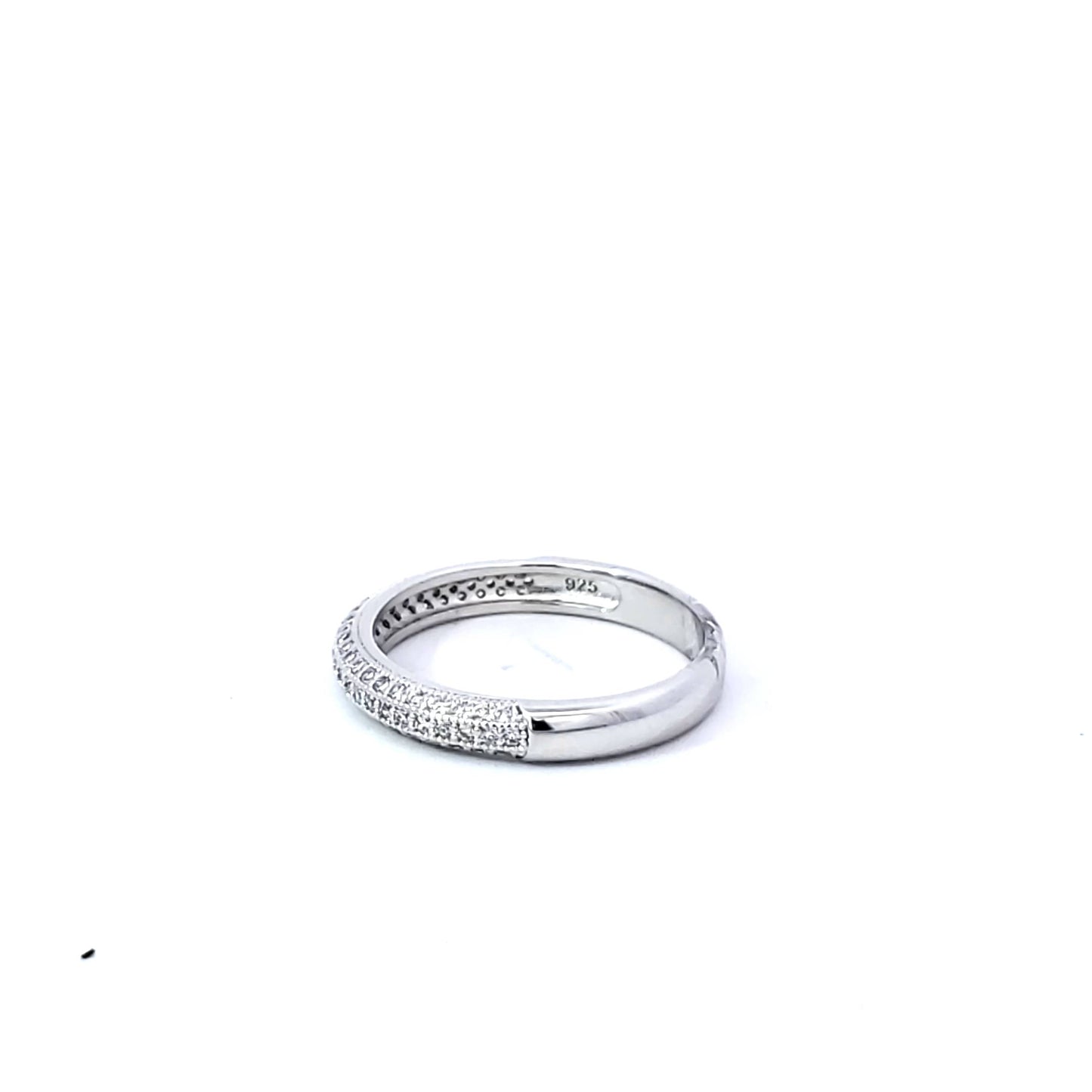 S/Silver (W/Stones Wedding Bands - Women'