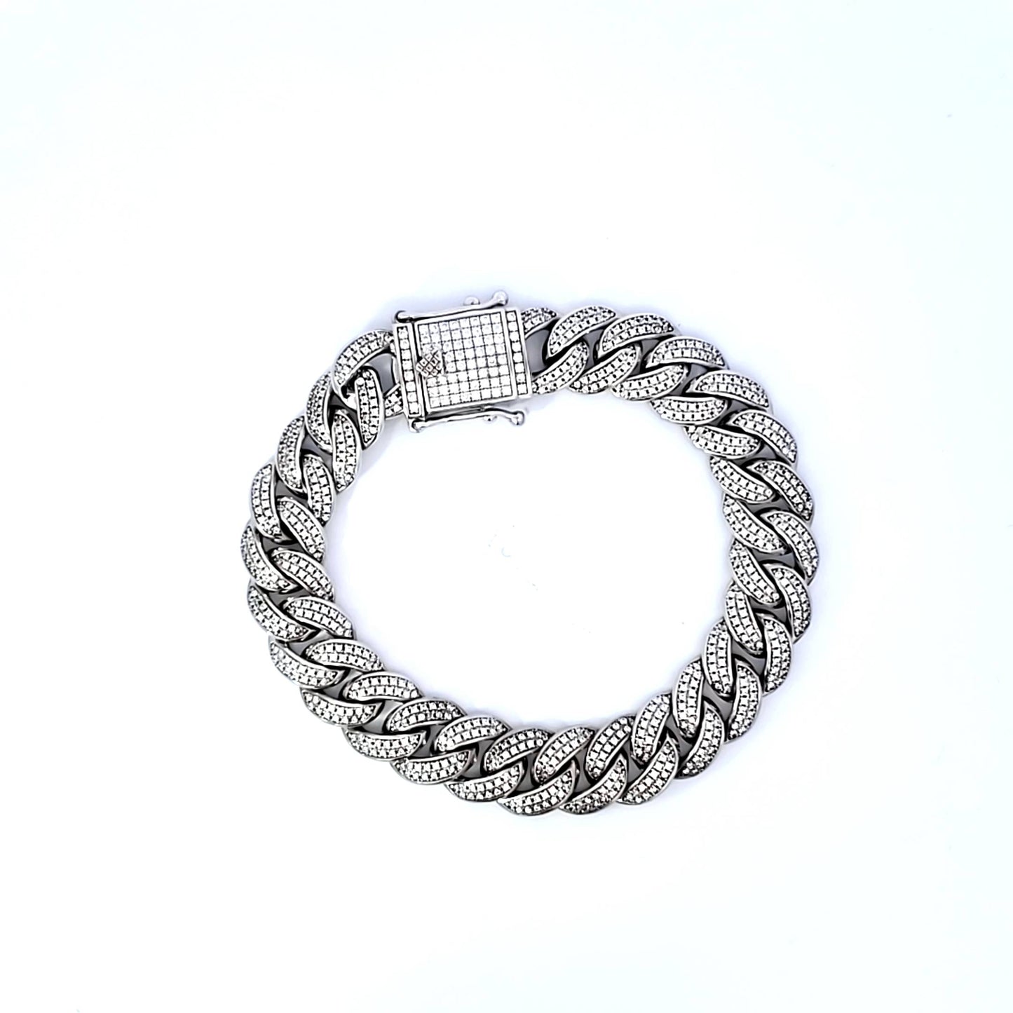 S/Silver (W/ Stones) Bracelets - Men'