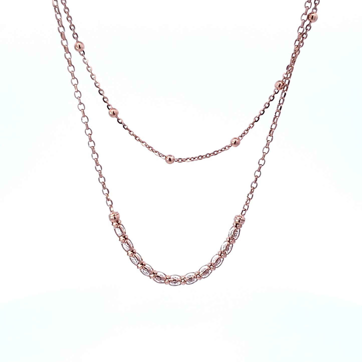 S/Silver (W/ Stones) Necklace