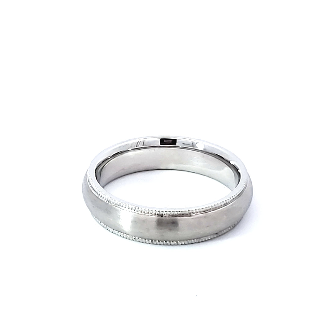 Precious Metal (No Stones) Wedding Bands  -  Men'