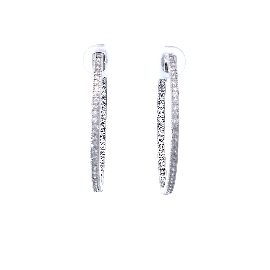 S/Silver (W/ Stones) Earring