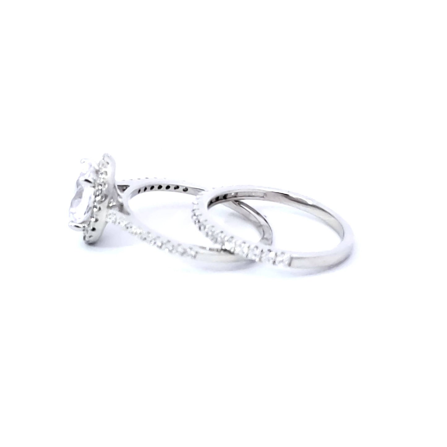 S/Silver (W/Stones Wedding Bands - Women'