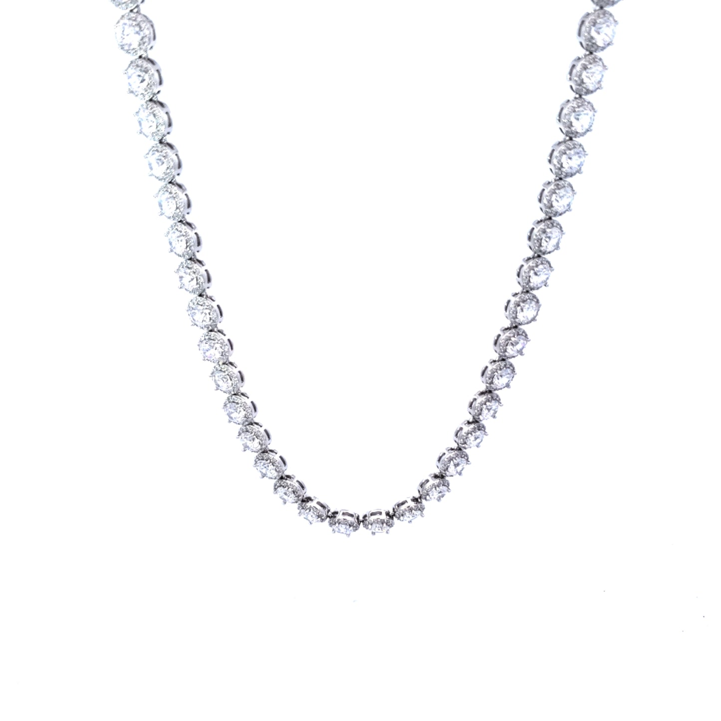 S/Silver (W/ Stones) Necklace